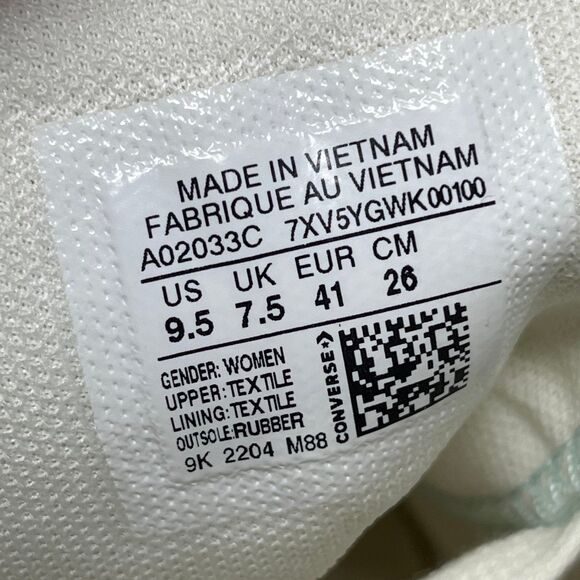 Converse Chuck Taylor All Star Lift Platform Hi Light Dew Egret Silver Women 9.5 - Picture 7 of 7